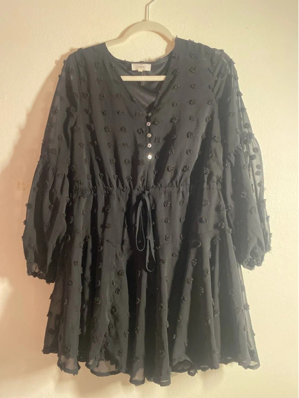 entro black dress - size small